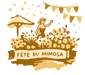 dessin fête du mimosa